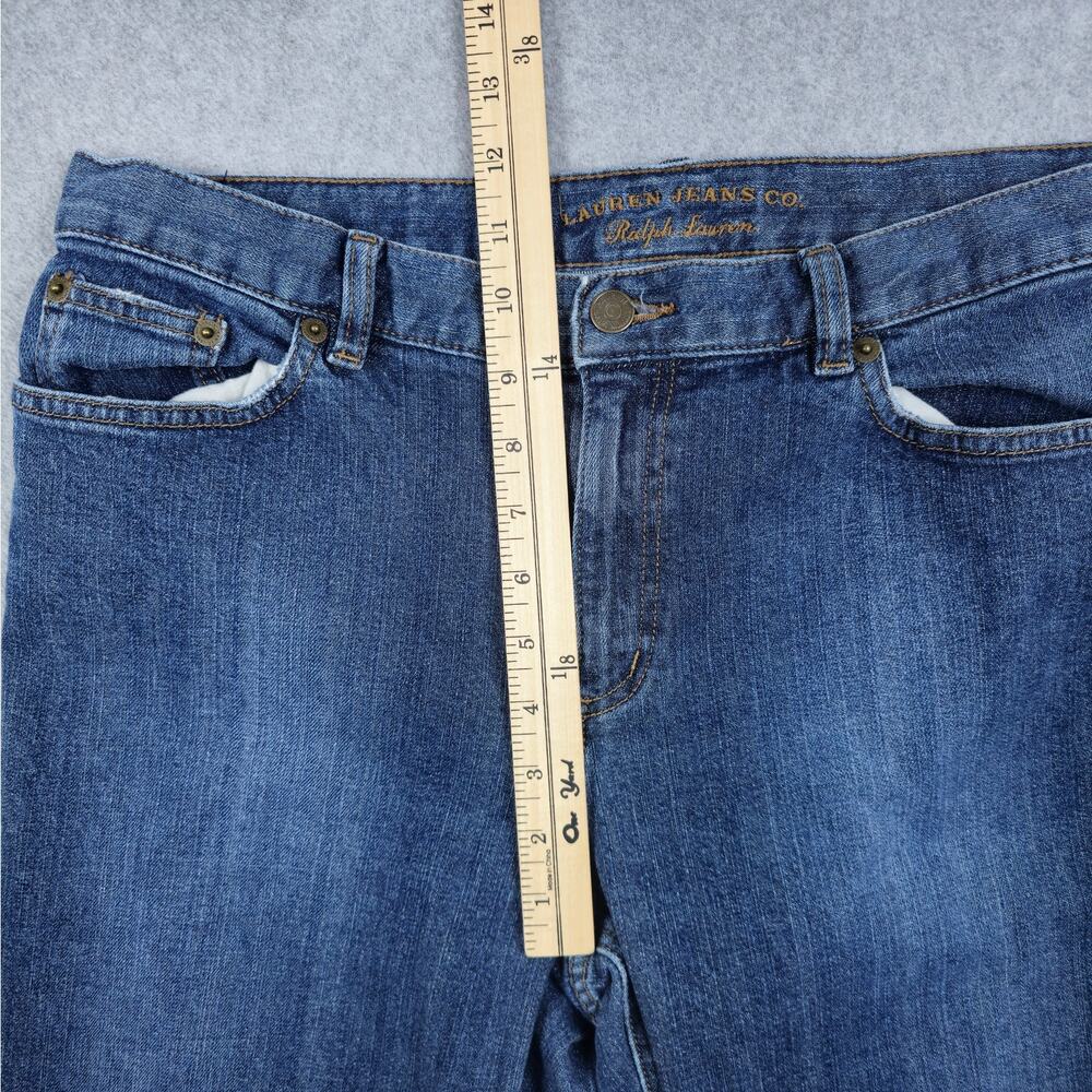 Lauren Jeans Co. Womens Size 12 Medium Wash Bootcut Jeans 32x30 - Picture 15 of 16